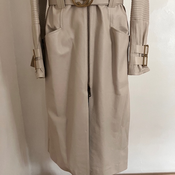 Rare Gucci cream leather vintage Tom Ford coat - Picture 3 of 16